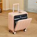 Light Weight Suitcase 18 inches Suitcase Large Capacity Travel Case Swivel Wheels Suitcase Small Luggage Compartment