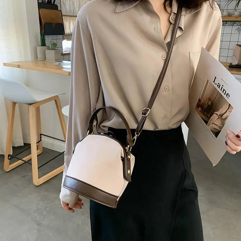Autumn Winter Network Red One Shoulder Women's Bag New Fashion Crossbody Versatile Ins Texture Bucket Bag Shoulder Bags